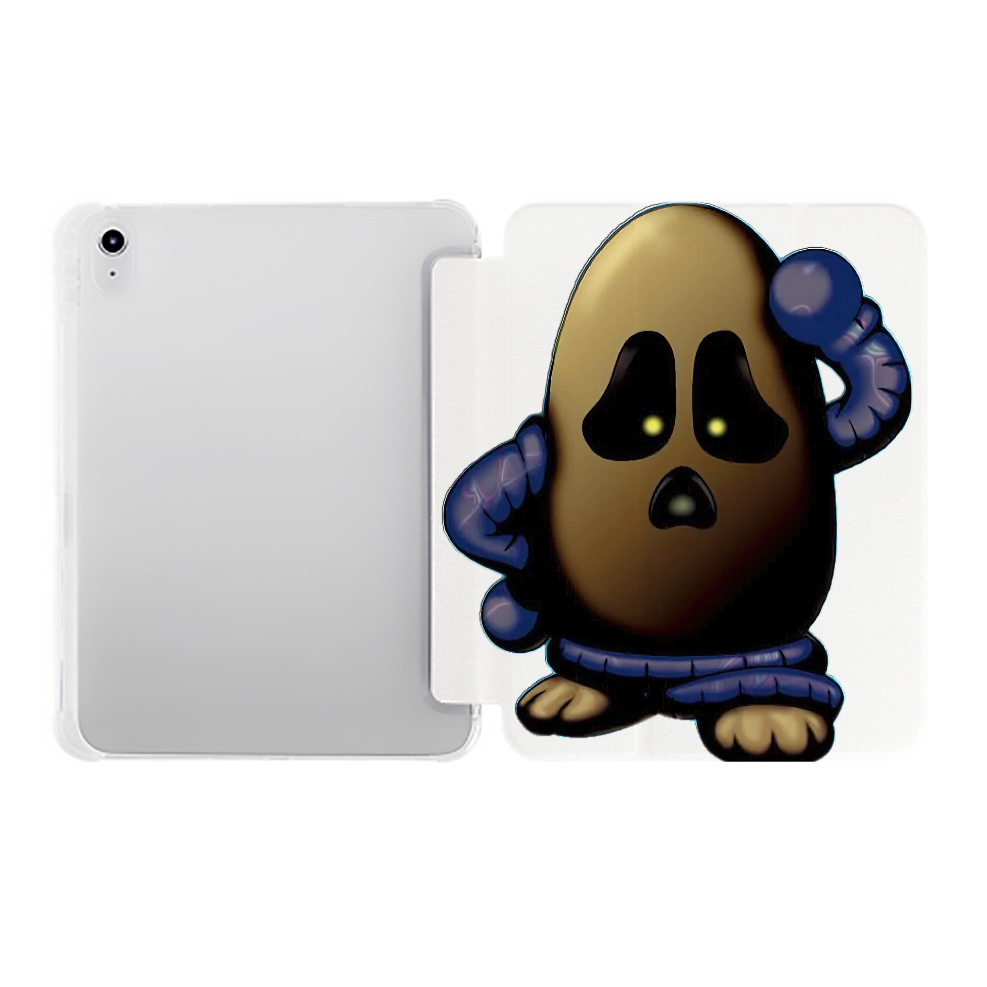（画像用） 遊☆戯☆王 Yu-Gi-Oh! IPad ケース ペン収納付き 三つ折りスタンド PUレザー×シリコン 対応機種9.5/10.5/10.9インチ